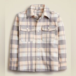 J Crew Crewcuts Boys’ Long-Sleeve Seaboard Soft-knit Shirt Plaid Size 6